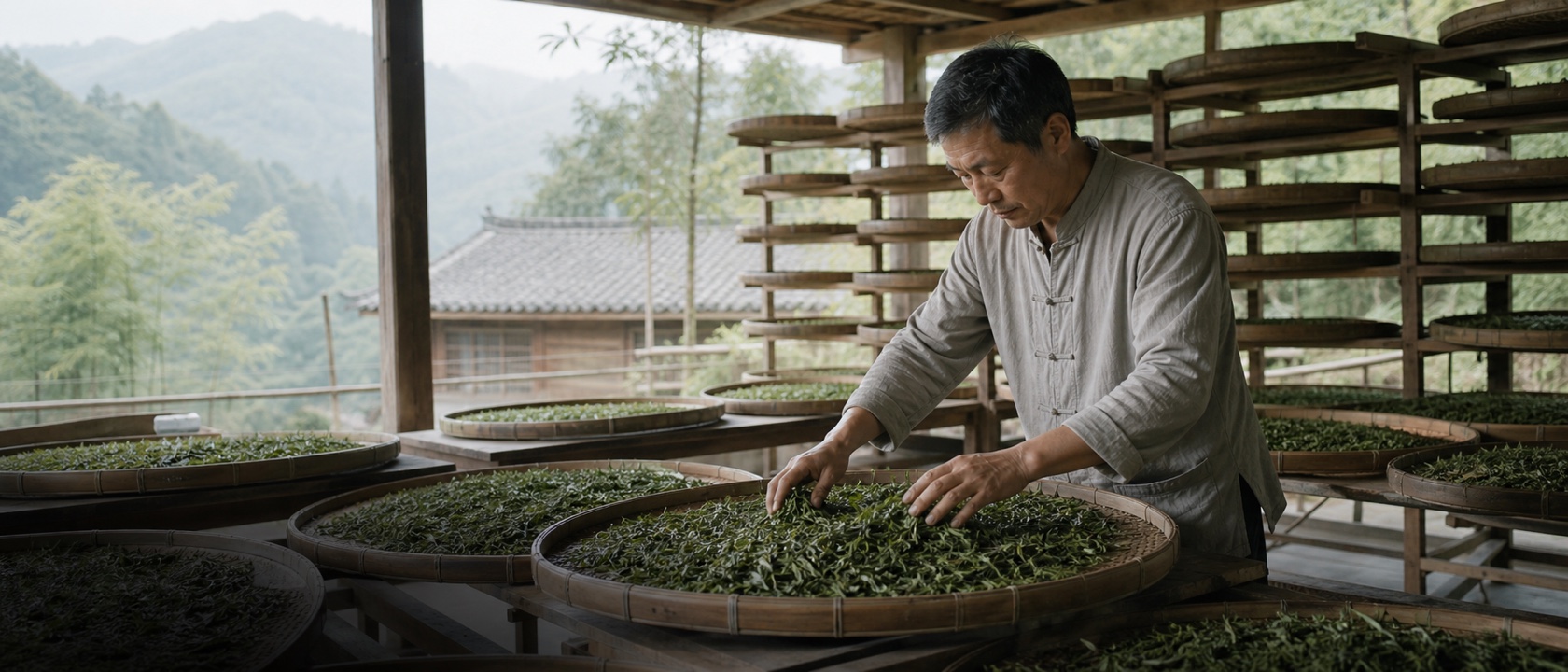 White Tea in production